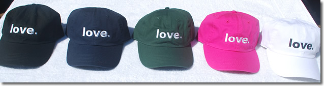 Select your Love Period baseball caps below