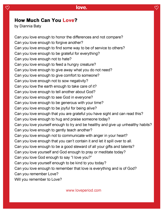 How Much Can You Love? | love is everywhere...period | Rev. Charles Foley