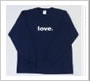 long sleeve navy with white